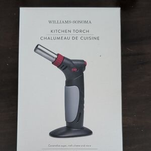 Williams Sonoma Red and Gray Kitchen Torch (Butane Canister Not Included)